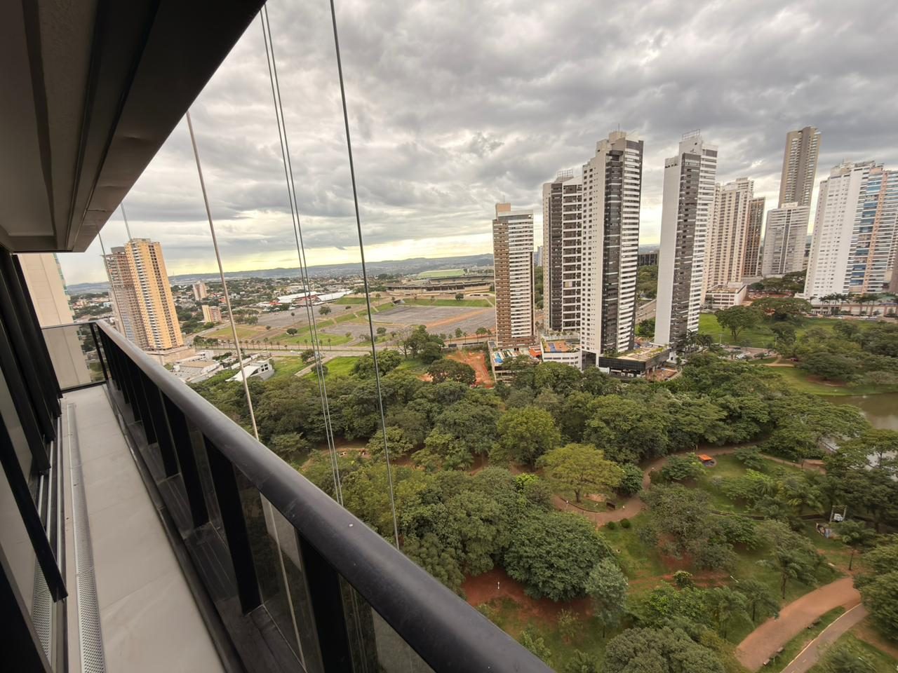 Vista do Parque Flamboyant a partir da varanda